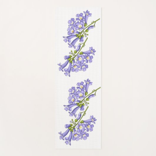 Flores do Brasil jacaranda ヨガマット (正面)