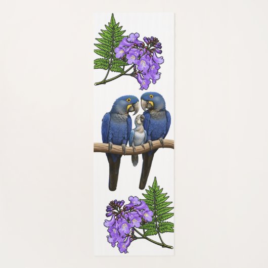 Flores do Brasil jacaranda ヨガマット (裏面)