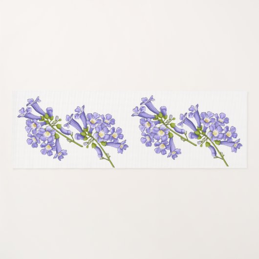 Flores do Brasil jacaranda ヨガマット (正面(横))
