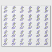 Flores do Brasil jacaranda ラッピングペーパー (フラット)