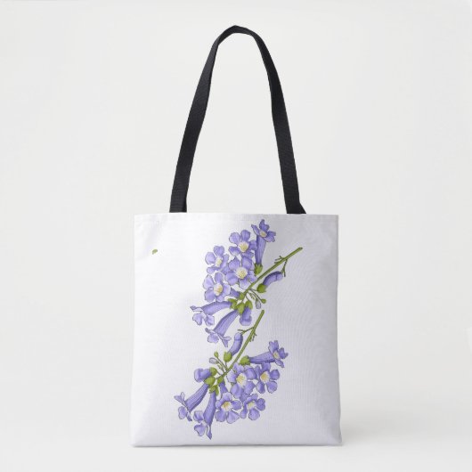 Flores do Brasil jacarandá e 3 marias トートバッグ (正面)