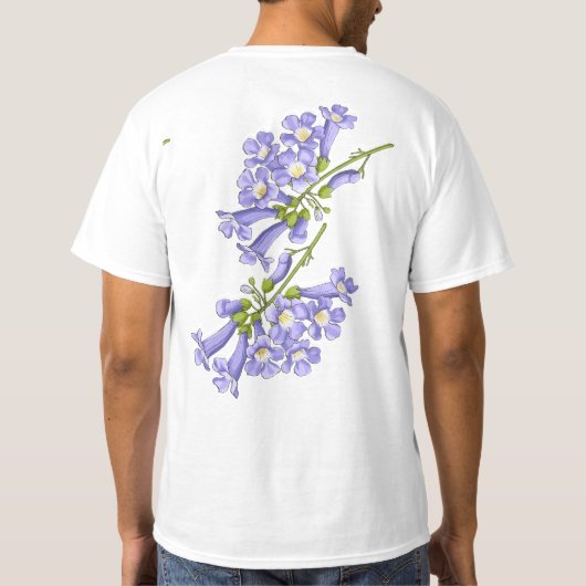 Flores do Brasil jacaranda Tシャツ (裏面)