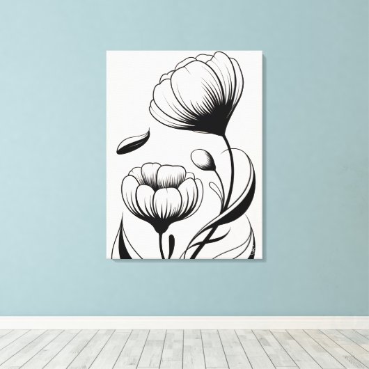 Flores do Silêncio キャンバスプリント (インサイチュ (ウッドフロア))