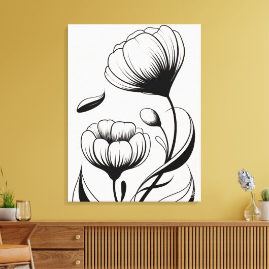 Flores do Silêncio キャンバスプリント (インサイチュ (リビング))