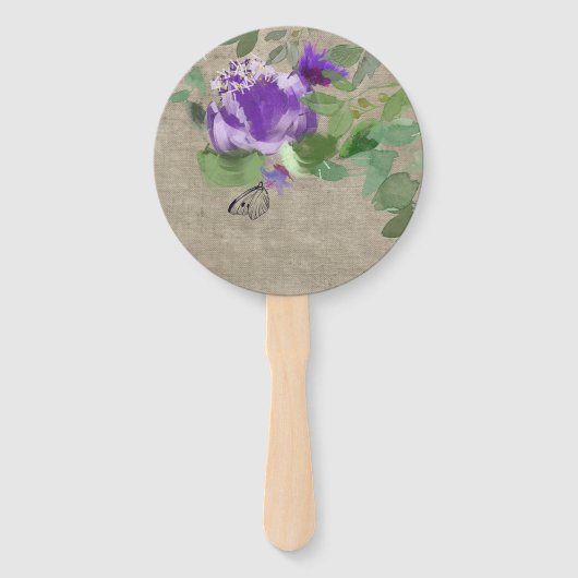 Flores elegantes  violeta ハンドファン (裏面)