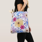 Flores en acuarela トートバッグ (クローズアップ)