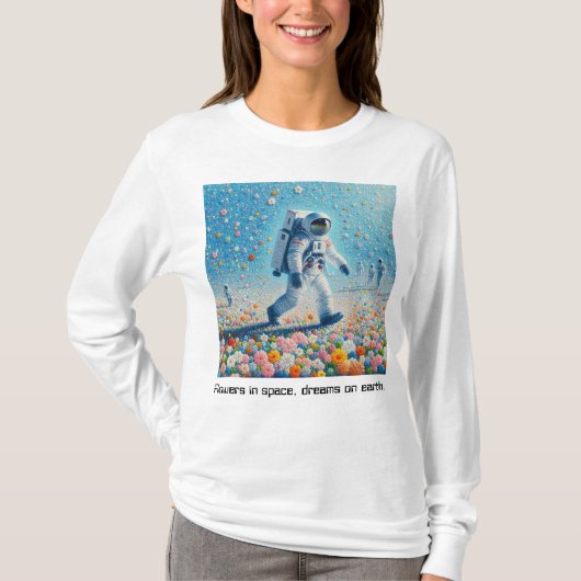Flores En El Espacio Tシャツ (正面)