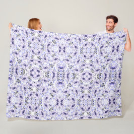 Flores Flutuantes フリースブランケット