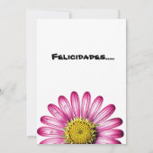 flores gérbera 招待状 (裏面)