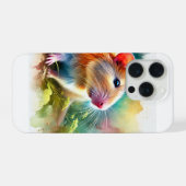 Flores Giant Rat 170924AREF116 - Watercolor iPhoneケース (裏面横)