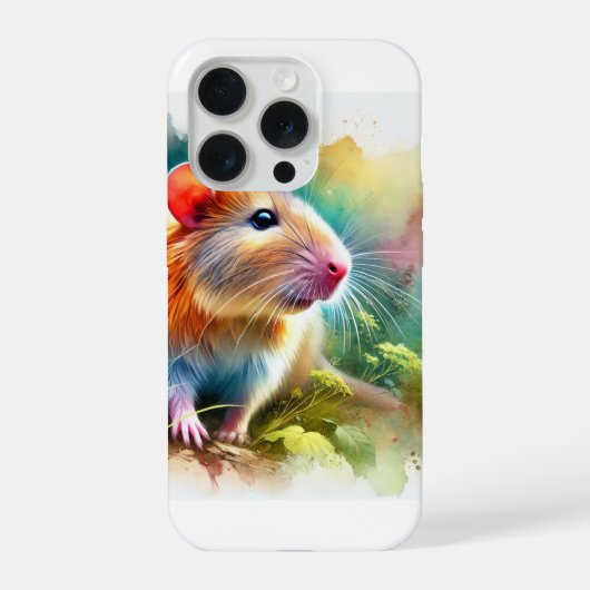 Flores Giant Rat 170924AREF116 - Watercolor iPhoneケース (裏面)