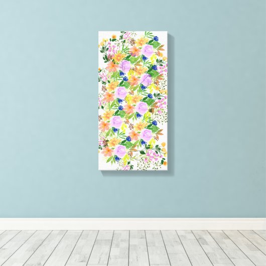 Flores Lilás キャンバスプリント (インサイチュ (ウッドフロア))