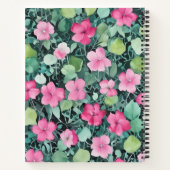 Flores Rosas entre Hojas ノートブック (裏面)