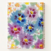 Flores violetas cuaderno ノートブック (裏面)