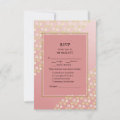Florescent Dream Wedding RSVP with Menu Options (正面)