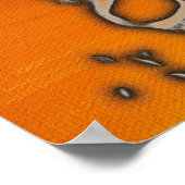 Florescent Orange Red Skull Smoke Vape ポスター (角)