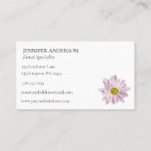 Floresous、Flower Arrangers、Growersフォトコラージュ 名刺 (裏面)