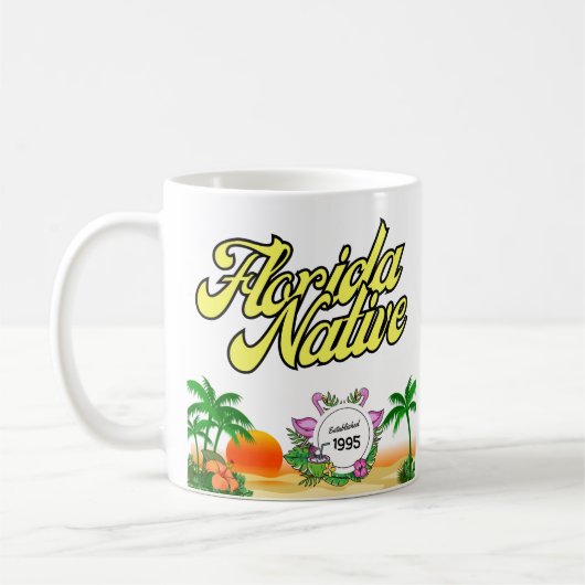 FLORIDAの先住民 – 確立(年をパーソナライズ) コーヒーマグカップ (左)