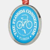 Floridaコネクタ追跡(サイクリング) メタルオーナメント (左)