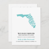 FLORIDA新しいアドレスを移動した新しいホーム ポストカード (正面/裏面)
