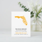 FLORIDA新しいアドレスを移動した新しいホーム ポストカード (スタンド正面)