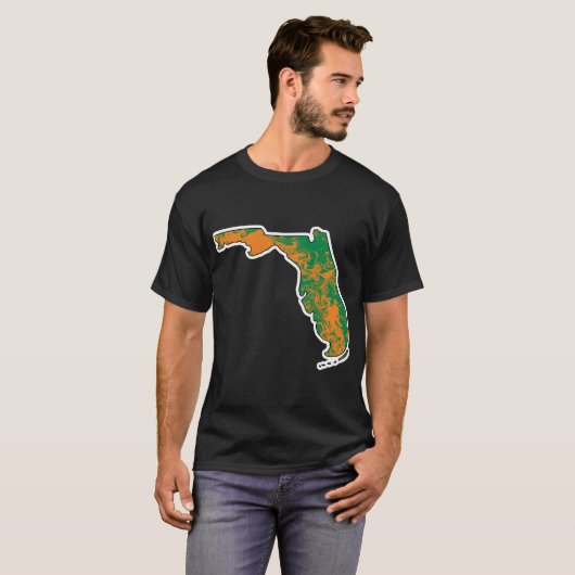 Florida A_M絞り染め州 Tシャツ (正面フル)