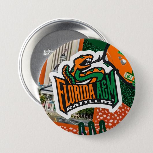 Florida A&M Gameday Button 缶バッジ (正面&裏面)