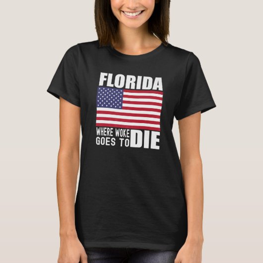 Florida Anti Woke Anti Liberal Desantis is DeFutur Tシャツ (正面)