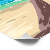 Florida Beach Retro Poster ポスター (コーナー)