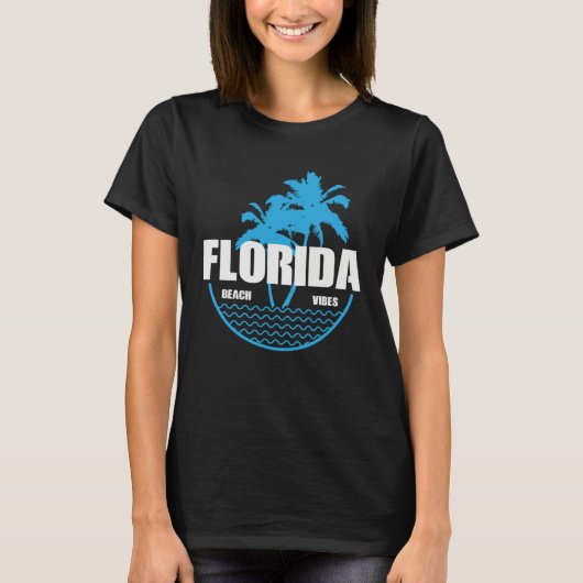 Florida Beach Vibes USA America Tシャツ (正面)