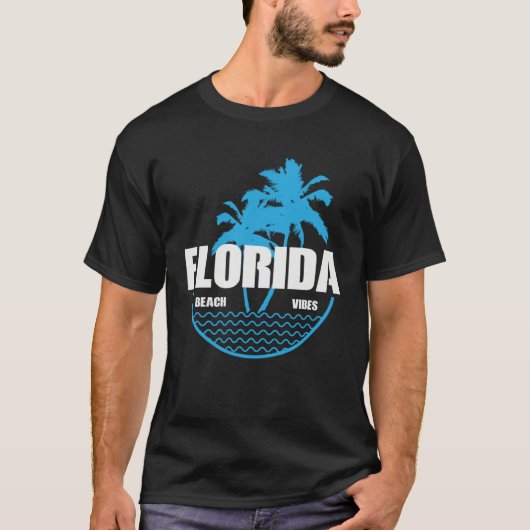 Florida Beach Vibes USA America Tシャツ (正面)