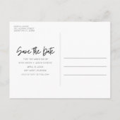 Florida Beach Wedding Save the Date 案内ポストカード (裏面)