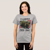 Florida Bella+Canvas Women's トライブレンドＴシャツ (正面全面)