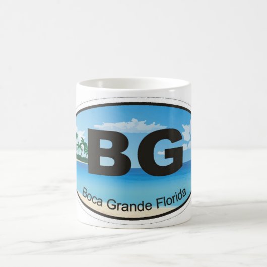  Florida - BG - Boca Grande Emblem Mug コーヒーマグカップ (中央)