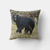 Florida Black Bear Throw Pillow クッション (裏面)