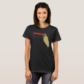 Florida Black Pride Pan African Flag Home Hometow Tシャツ (正面フル)