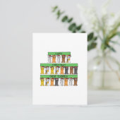 Florida Cartoon CatsのHappy Christmas シーズンポストカード (スタンド正面)