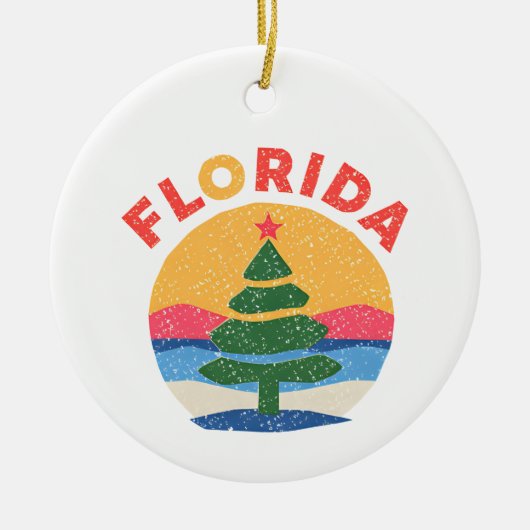 Florida christmas セラミックオーナメント (正面)