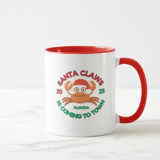 Florida Christmas Coffee Mug Santa Claws マグカップ (右)