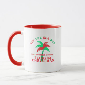 Florida Christmas Coffee Mug - Tis The Sea-Sun マグカップ