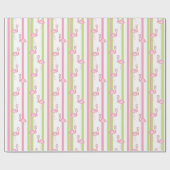 Florida Christmas Flamingo in Santa Hat ラッピングペーパー (フラット)