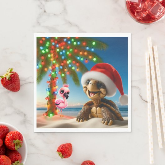 FLORIDA CHRISTMAS PARTY NAPKINS スタンダードランチョンナプキン (インサイチュ)