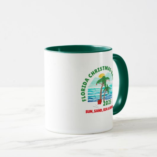 Florida Christmas Vacation Coffee Mug マグカップ (正面右)