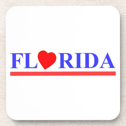 Florida coeur rouge コースター (正面)