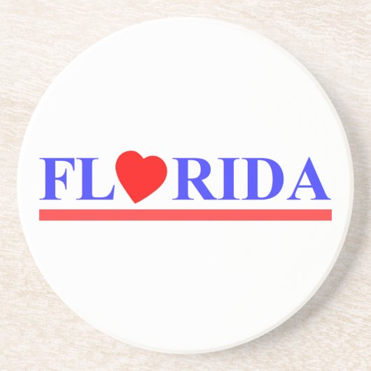 Florida coeur rouge コースター (正面)