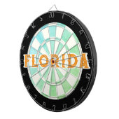 FLORIDA Elegant Ombre Dartboard with Orange text ダーツボード (正面右)