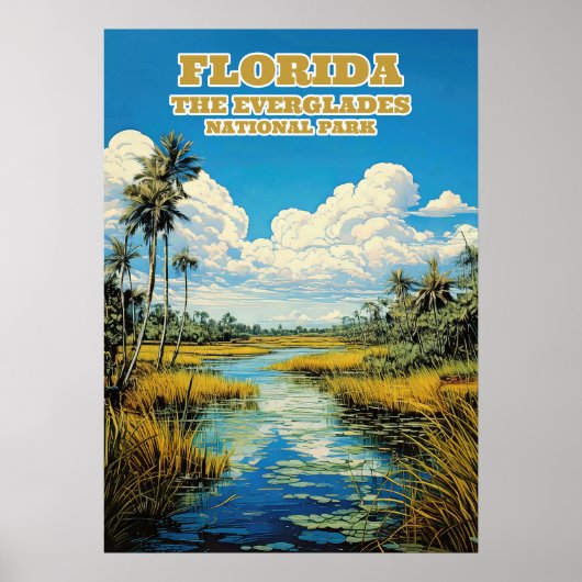 Florida Everglades National Park V02 ポスター (正面)