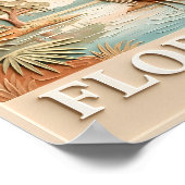 Florida Everglades Wildlife Bird Texture Landscape ポスター (角)