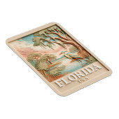 Florida Everglades Wildlife Bird Texture Landscape マグネット (右側)