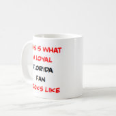 florida fan, loyal コーヒーマグカップ (正面左)